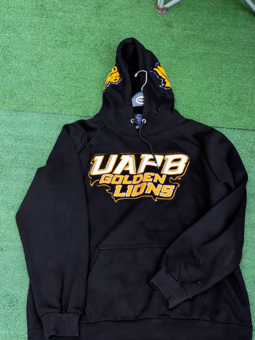 UAFB Golden Lions Men's Black Hooded Sweatshirt